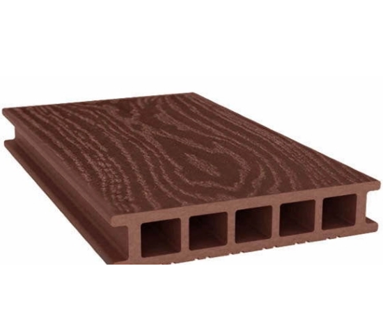 Террасная доска из ДПК Savewood Fagus тангенциальный распил терракот
